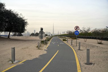 Nad Al Sheba Bisiklet parça road, Dubai, Birleşik Arap Emirlikleri Dubai manzarası