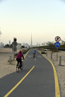 Nad Al Sheba Bisiklet parça road, Dubai, Birleşik Arap Emirlikleri Dubai manzarası