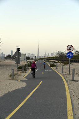 Nad Al Sheba Bisiklet parça road, Dubai, Birleşik Arap Emirlikleri Dubai manzarası