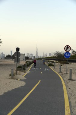 Nad Al Sheba Bisiklet parça road, Dubai, Birleşik Arap Emirlikleri Dubai manzarası