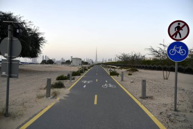 Nad Al Sheba Bisiklet parça road, Dubai, Birleşik Arap Emirlikleri Dubai manzarası
