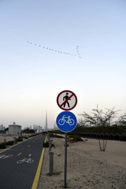 Nad Al Sheba Bisiklet parça road, Dubai, Birleşik Arap Emirlikleri Dubai manzarası