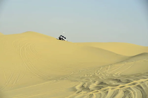 Rund Lisalli Qudra Seen Road Und Wüste Safari Abenteuer Dubai — Stockfoto