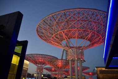 Bluewaters Island, Dubai, Birleşik Arap Emirlikleri, 08 Şubat 2019, The Bluewaters Island Meraas tarafından bir insan yapımı Jumeirah Beach Residence sahil ve Dubai Marina yeri Dubai göz adlı en büyük dönme dolap ada yer kullanım karışık projesidir