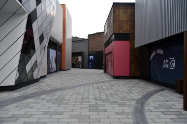 Bluewaters Island, Dubai, Birleşik Arap Emirlikleri, 08 Şubat 2019, The Bluewaters Island Meraas tarafından bir insan yapımı Jumeirah Beach Residence sahil ve Dubai Marina yeri Dubai göz adlı en büyük dönme dolap ada yer kullanım karışık projesidir