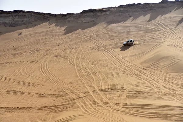 Rosa Felsen Sharjah Vereinigte Arabische Emirate Februar 2019 Geländewagen Ist — Stockfoto