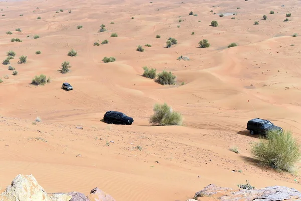 Wokół Różowy Skały Asz Szarika Zjednoczone Emiraty Arabskie Lutego 2019 — Zdjęcie stockowe