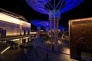 Görünümü dev mantar Bluewaters Adası, Dubai, Birleşik Arap Emirlikleri