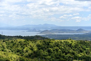 gün Tagaytay şehir Hightland etrafında siluet görünümü, Philippi