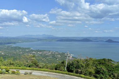 gün Tagaytay şehir Hightland etrafında siluet görünümü, Philippi