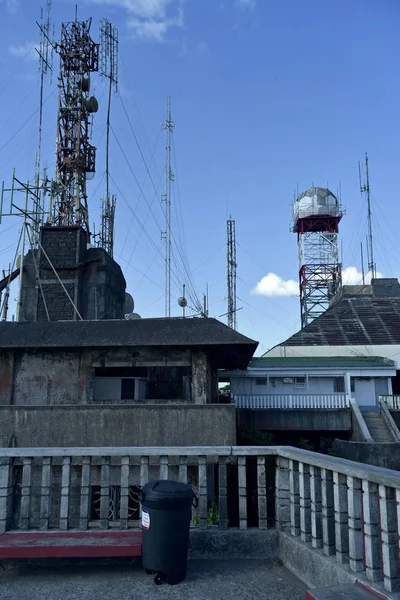 Pohled na panorama města kolem Tagaytay City Hightland v den, Philipi — Stock fotografie