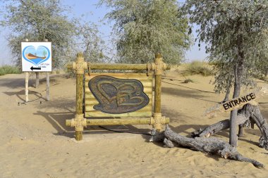 Al Qudra'da aşk gölü, Al Qudra Çölü'ndeki Manmade Gölü, Duba