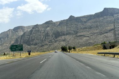 Şiraz'dan önce yol görünümü, Fars Province, İran