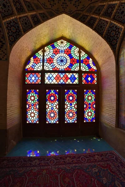 Nasir-ol-molk Mosque or Pink Mosque, Shiraz, Fars Province, Iran — Stock Photo, Image