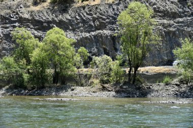 Gün Zayandeh rood (Zayanderud), Esfahan, İran görünümü