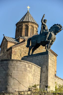 Sonbaharda eski Tiflis 'in şehir manzarası