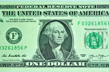 Amerika Birleşik Devletleri 'nin yakın plan banknotları, ABD' nin ABD para birimi.