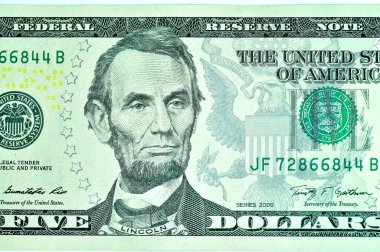 Amerika Birleşik Devletleri 'nin yakın plan banknotları, ABD' nin ABD para birimi.