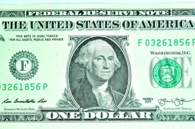 Amerika Birleşik Devletleri 'nin yakın plan banknotları, ABD' nin ABD para birimi.