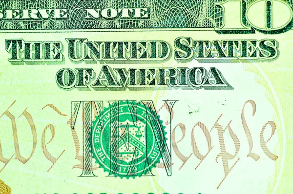 Amerika Birleşik Devletleri Nin Yakın Plan Banknotları Abd Nin Abd — Stok fotoğraf