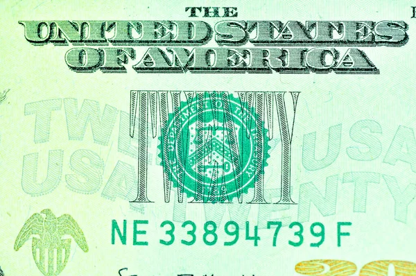 Крупный План Банкноты Доллар Сша Доллар Сша Валюта Сша — стоковое фото