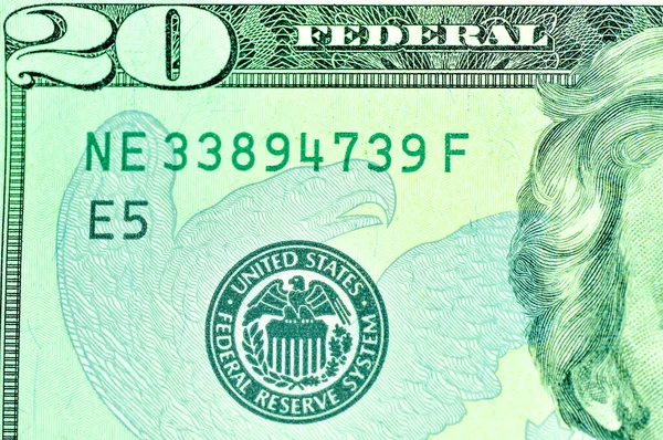 Großaufnahme Vereinigte Staaten Von Amerika Dollar Banknoten Usd Währung Usa — Stockfoto