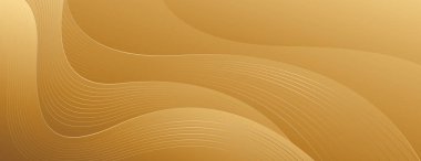 Zarif altın soyut lüks afiş arka planı. Modern dalga tasarımı. Web pankartları, davetiyeler, ödüller, etkinlikler, satışlar, şablonlar, kapaklar, sayfalar ve başlıklar için uygundur