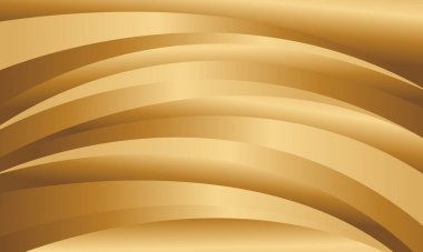 Lüks kıvrımlı dizaynı olan zarif soyut altın metalik arka plan. Şablonlar, pankartlar, kapaklar, satışlar, iş, etkinlikler, ödüller, web siteleri, sayfalar ve daha fazlası için uygundur