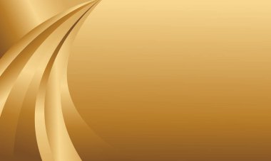 Lüks kıvrımlı dizaynı olan zarif soyut altın metalik arka plan. Şablonlar, pankartlar, kapaklar, satışlar, iş, etkinlikler, ödüller, web siteleri, sayfalar ve daha fazlası için uygundur
