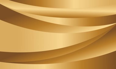 Lüks kıvrımlı dizaynı olan zarif soyut altın metalik arka plan. Şablonlar, pankartlar, kapaklar, satışlar, iş, etkinlikler, ödüller, web siteleri, sayfalar ve daha fazlası için uygundur