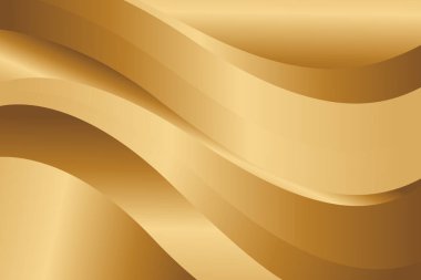 Lüks dalga tasarımı ile soyut altın metalik arka plan. Şablonlar, pankartlar, kapaklar, satışlar, iş, etkinlikler, ödüller, web siteleri, iniş sayfaları ve daha fazlası için uygundur