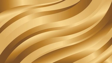 Lüks dalga tasarımı ile soyut altın metalik arka plan. Şablonlar, pankartlar, kapaklar, satışlar, iş, etkinlikler, ödüller, web siteleri, iniş sayfaları ve daha fazlası için uygundur