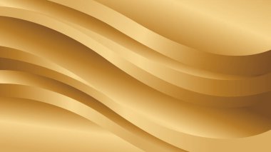 Lüks dalga tasarımı ile soyut altın metalik arka plan. Şablonlar, pankartlar, kapaklar, satışlar, iş, etkinlikler, ödüller, web siteleri, iniş sayfaları ve daha fazlası için uygundur