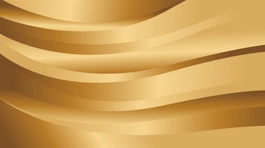 Lüks dalga tasarımı ile soyut altın metalik arka plan. Şablonlar, pankartlar, kapaklar, satışlar, iş, etkinlikler, ödüller, web siteleri, iniş sayfaları ve daha fazlası için uygundur