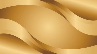 Lüks dalga tasarımı ile soyut altın metalik arka plan. Şablonlar, pankartlar, kapaklar, satışlar, iş, etkinlikler, ödüller, web siteleri, iniş sayfaları ve daha fazlası için uygundur