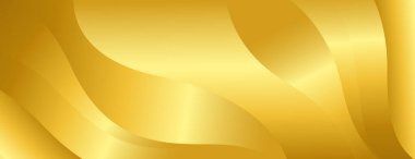 Parlak altın soyut lüks afiş arka planı. Pankartlar, web siteleri, başlıklar, satış şablonları, iş ilanları, ödüller, etkinlikler ve daha fazlası için zarif metalik tasarım biçimi