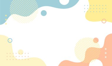 Minimalist soyut geometrik arkaplan. Renkli vektör illüstrasyon arkaplanı. Şablon tasarımları, afişler, kapaklar, posterler, kartlar ve diğerleri için uygun