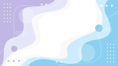 Soyut mavi ve mor renkli pastel geometrik arkaplan. Modern vektör duvar kağıdı. Web tasarımı, afişler, şablonlar, kapaklar, posterler ve daha fazlası için elverişli