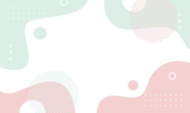 Minimalist soyut geometrik arkaplan. Renkli vektör illüstrasyon arkaplanı. Şablon tasarımları, afişler, kapaklar, posterler, kartlar ve diğerleri için uygun