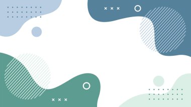 Minimalist soyut geometrik arkaplan. Renkli vektör illüstrasyon arkaplanı. Şablon tasarımları, afişler, kapaklar, posterler, kartlar ve diğerleri için uygun