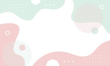 Minimalist soyut geometrik arkaplan. Renkli vektör illüstrasyon arkaplanı. Şablon tasarımları, afişler, kapaklar, posterler, kartlar ve diğerleri için uygun