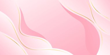 Altın aksanlı, zarif, pembe bir arka plan. Güzellik tasarımı, şablonlar, pankartlar, kapaklar, ödüller, satışlar, etkinlikler, web siteleri, sayfalar ve daha fazlası için uygundur