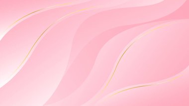 Altın aksanlı, zarif, pembe bir arka plan. Güzellik tasarımı, şablonlar, pankartlar, kapaklar, ödüller, satışlar, etkinlikler, web siteleri, sayfalar ve daha fazlası için uygundur