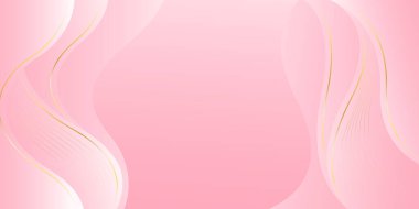 Zarif pembe ve altın rengi lüks arka plan. Soyut güzellik duvar kâğıdı. Şablonlar, pankartlar, kapaklar, ödüller, satışlar, reklamlar, etkinlikler, web siteleri, sayfalar ve daha fazlası için uygundur