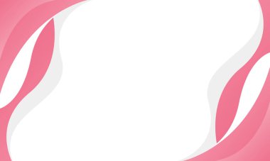 Dalga şekilli soyut pembe eğri arka plan. Pembe ve beyaz dinamik duvar kağıdı. Güzellik ürünleri, satışlar, reklamlar, etkinlikler, web ve sayfalar için şablon afişi