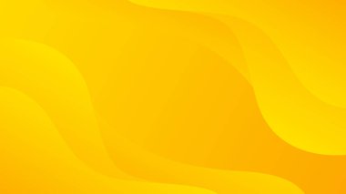 Sarı soyut dalga arkaplanı, modern eğri tasarımı, parlak minimum arkaplan