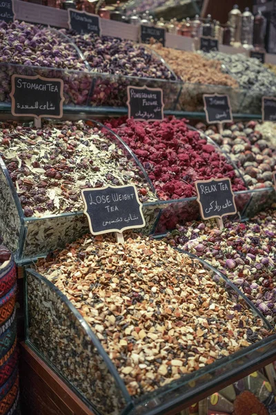 Loja de chá em Grand Bazar, Istambul, Turquia . — Fotografia de Stock