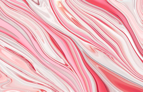 Abstract realistic liquid paint Marbling effect, fluid art technique of splashes, flows, drops and strokes of paint. Acrylic pink backdrop texture for wallpaper, covers, wrapper, fabric, packaging.