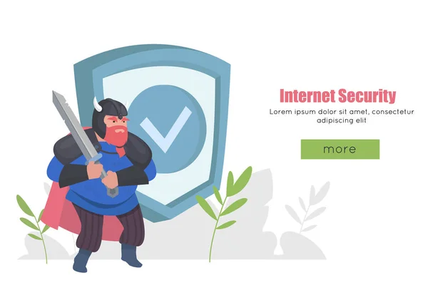 Concept Isométrique Sécurité Internet Protection Des Données Protection Vie Privée — Image vectorielle