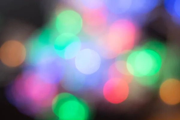 Christmas Abstract City Night Light Blur Bokeh Defocused Background — Stock Photo, Image